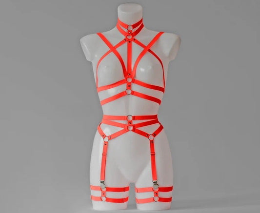 NEON Lingerie Set Neon Oranssi
