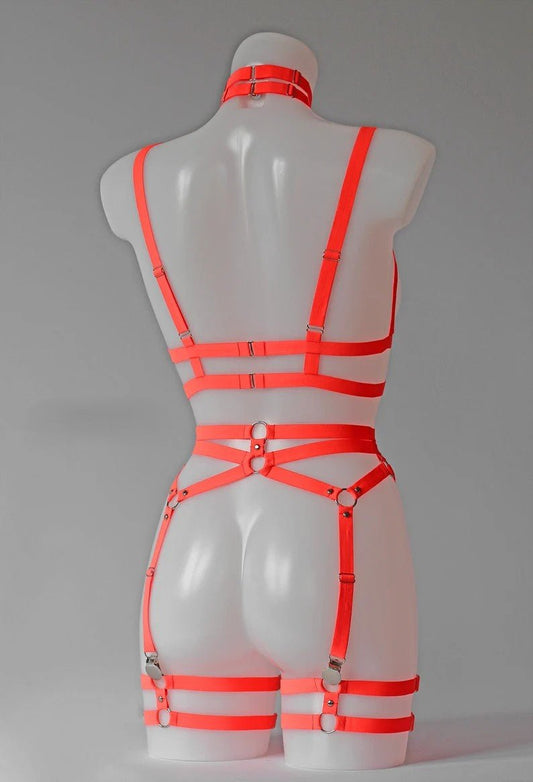 NEON Lingerie Set Neon Oranssi