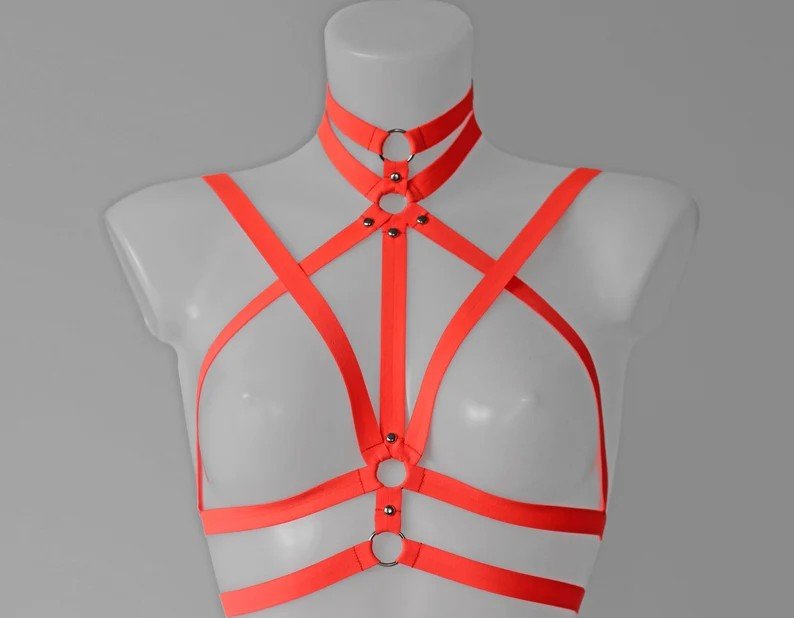 NEON Lingerie Set Neon Oranssi