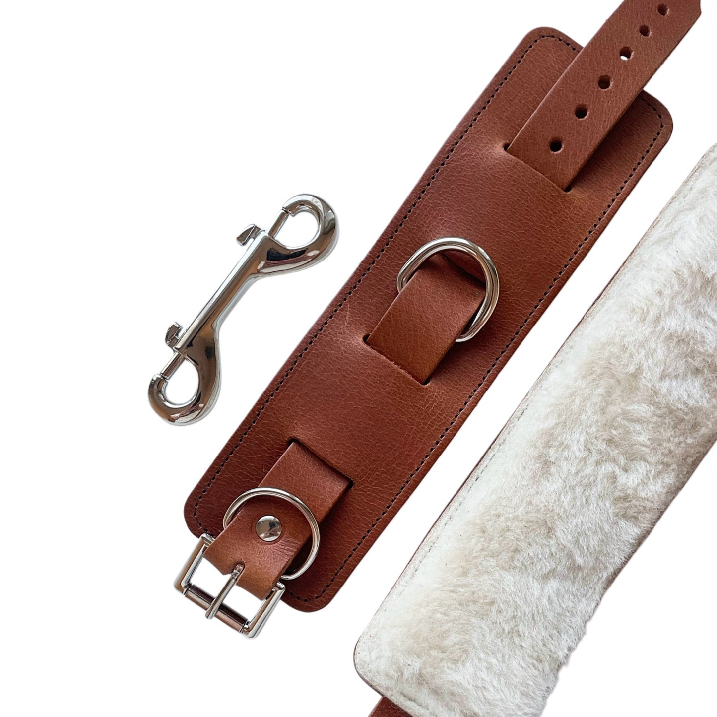 Luxury Wrist Cuffs with Sheepskin - Your Feel